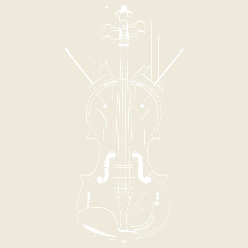Violin Line Drawing