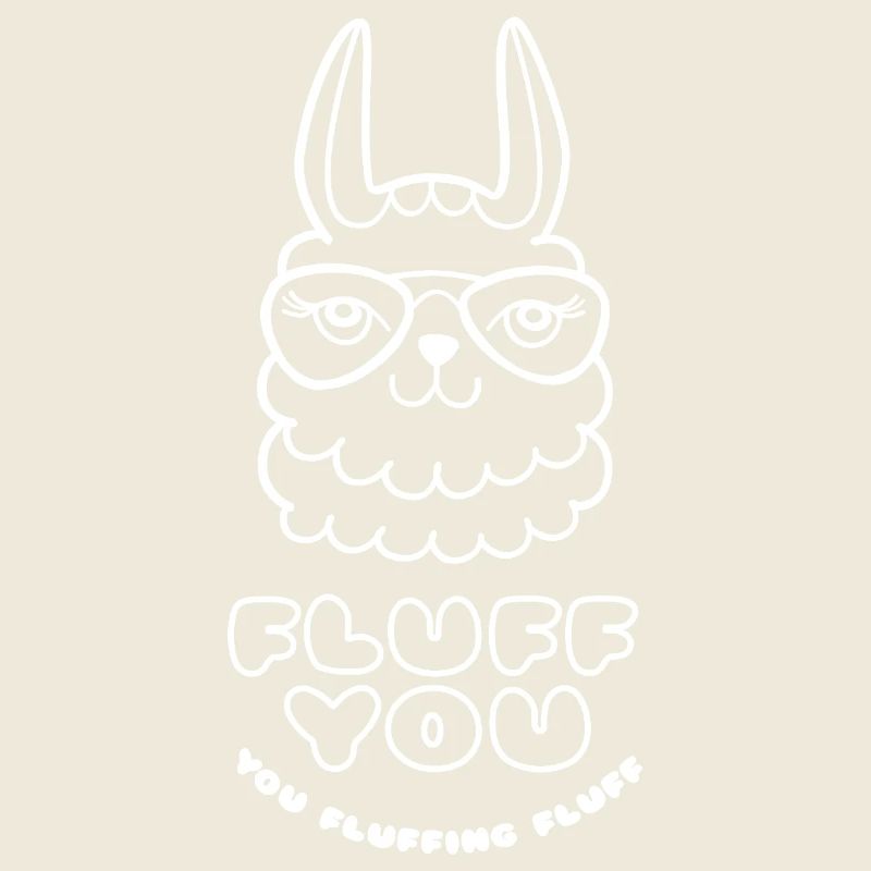 Fluff you lustiger Lama-Spruch