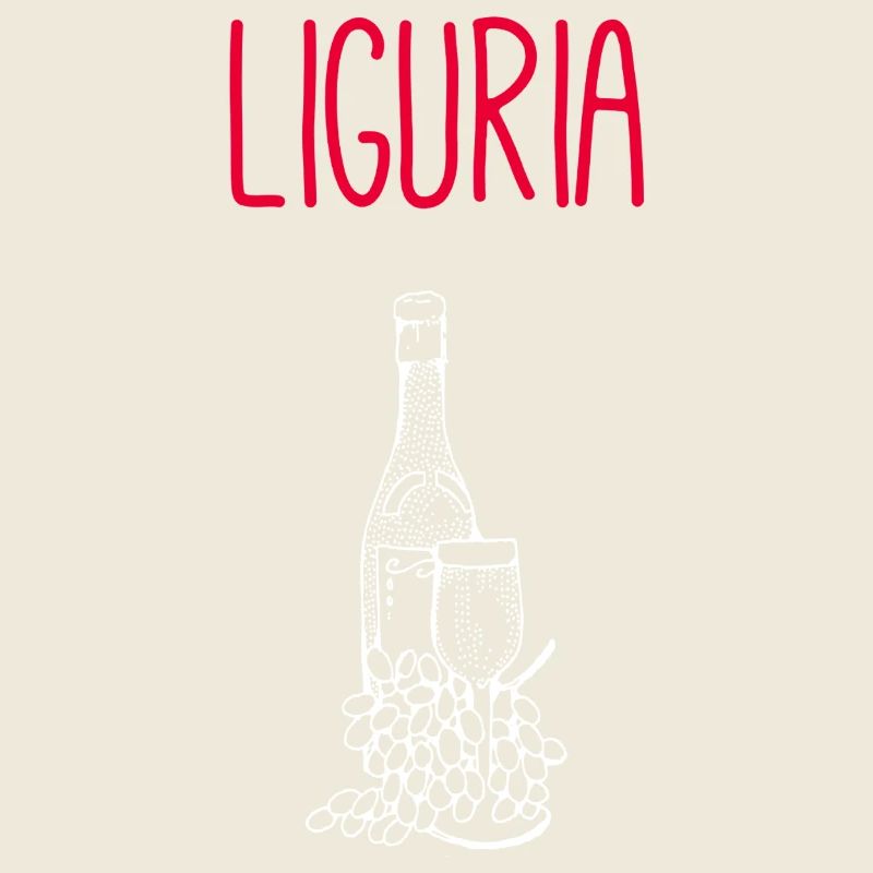 Illustration de vin et de fleurs de Ligurie