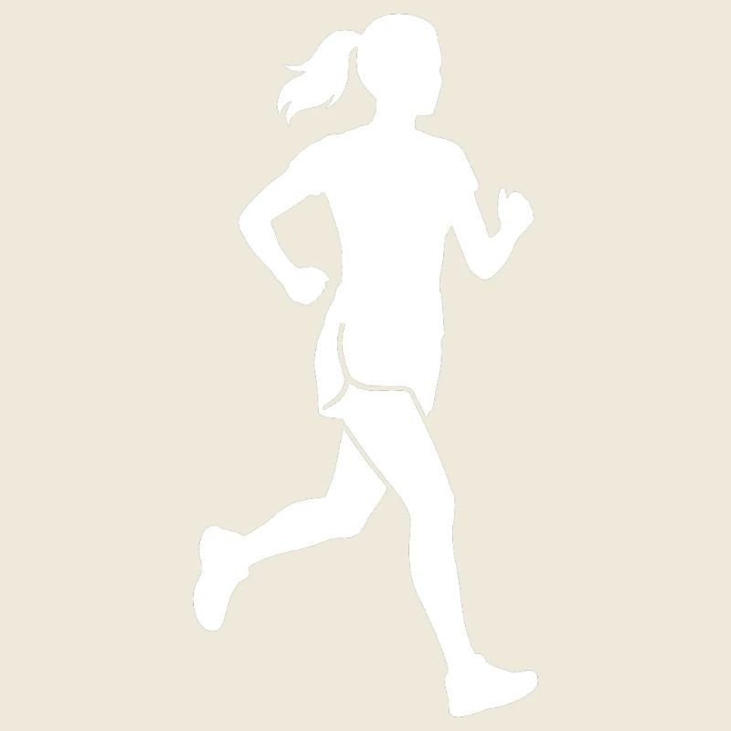Läuferin Silhouette Joggen & Marathon Training