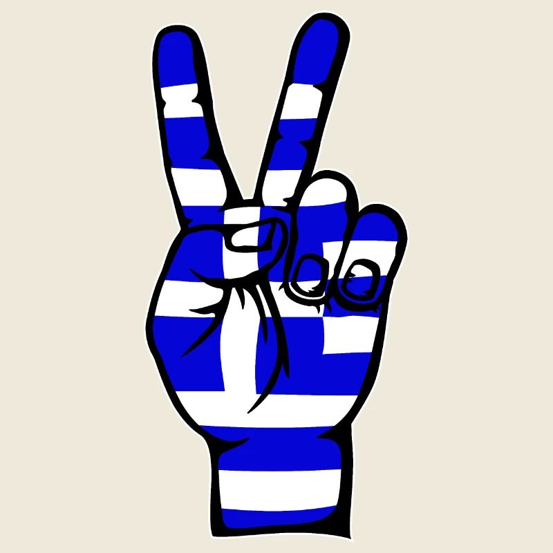 Greece Flag Peace Victory Symbol