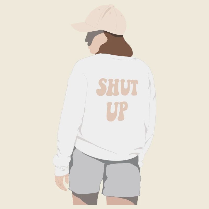 Halt die Klappe Kapuzenpullover