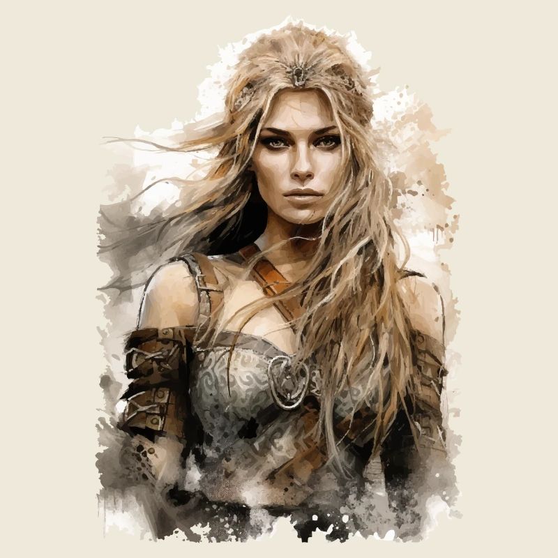 Conception de Viking Shield Maiden pour les fans de Viking