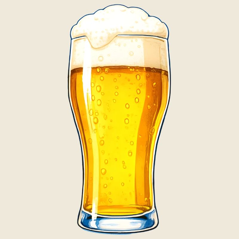 Bierglas-Illustration