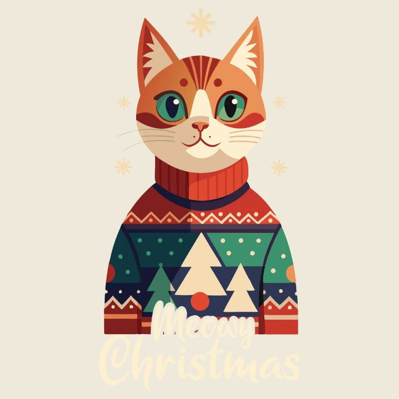 Meowy Christmas - Cadeau avec chat