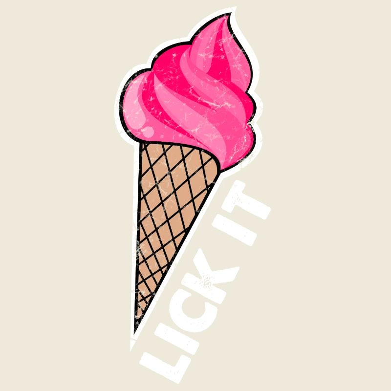 Lick it / cornet de crème glacée / crème glacée / soleil d'été T-shirt