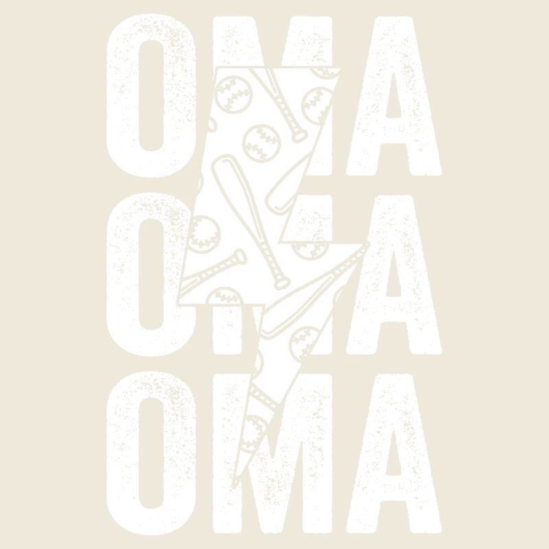Baseballspieler Oma Großmutter Baseball
