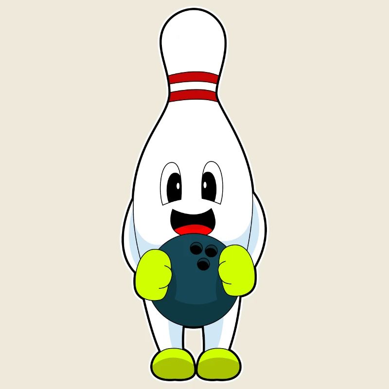 Quille à boule de bowling