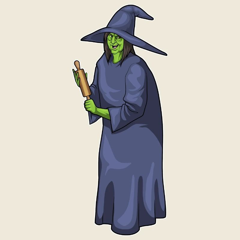 Hexe Halloween Bäcker