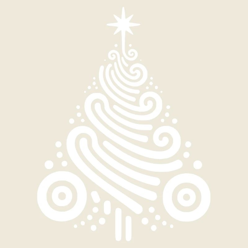 Illustration créative de sapin de Noël avec des ornements