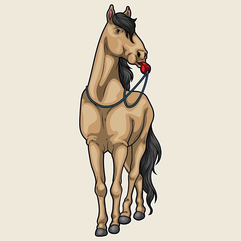 Pferd Schiedsrichter Pfeife