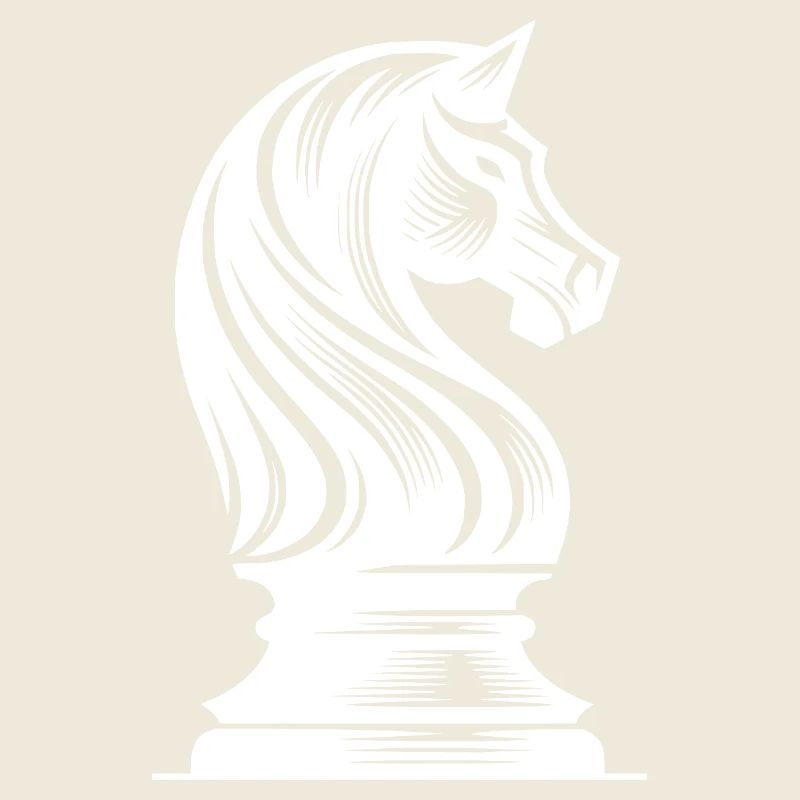 pièce d’échecs cheval chevalier dessin de cheval d’échecs