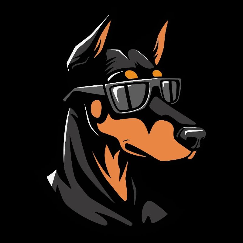 Dobermann Hund Cool Tier