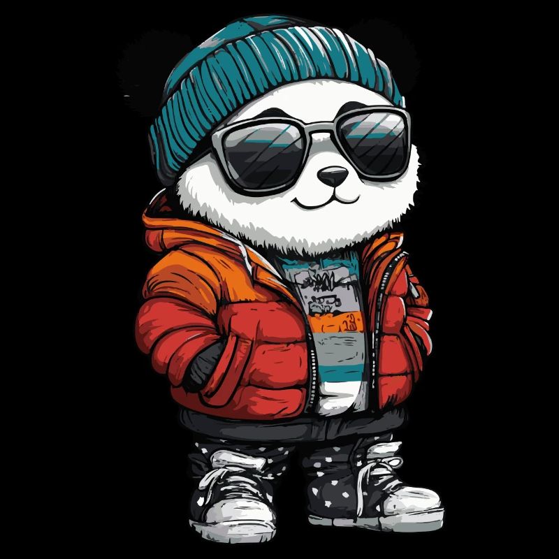 Panda Winter Comic