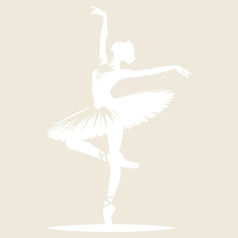 Tänzerische Ballerina in perfekter Tanzpose