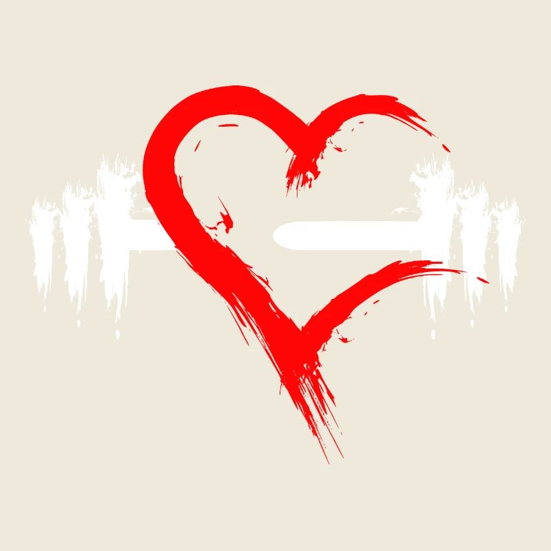 Haltère avec coeur