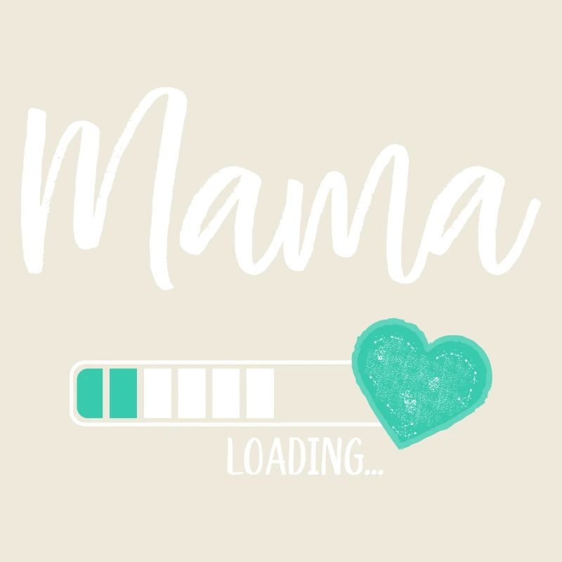 Mama Loading Herz Baby Junge Werdende Mama