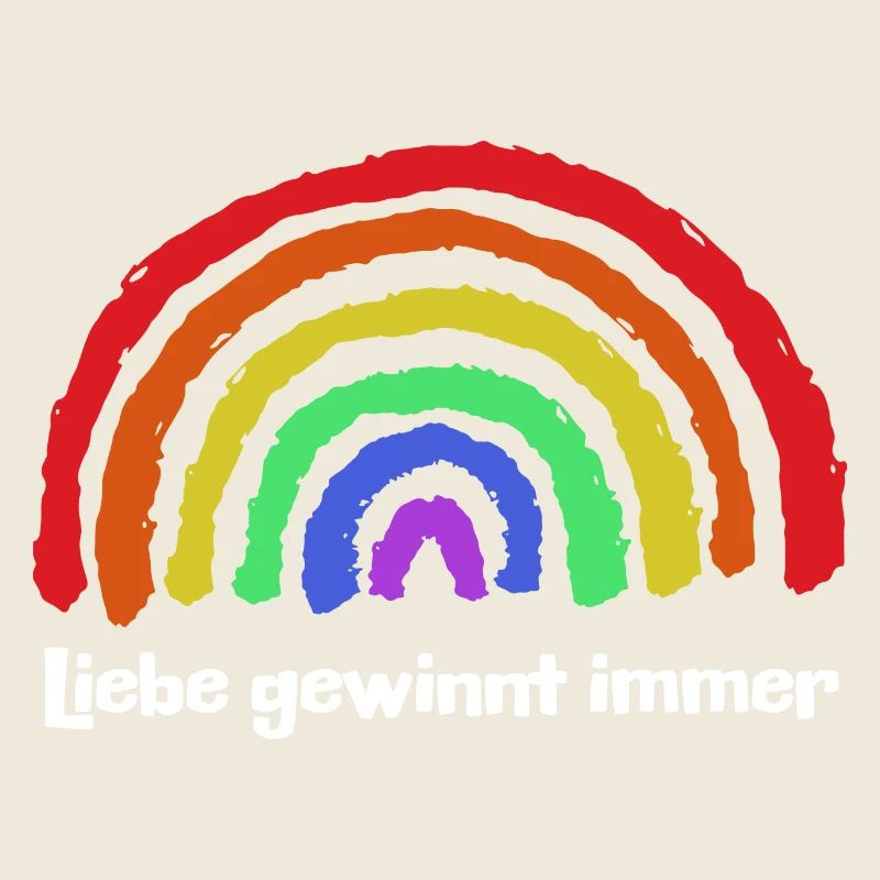 Regenbogen Frieden Freiheit Liebe Statement