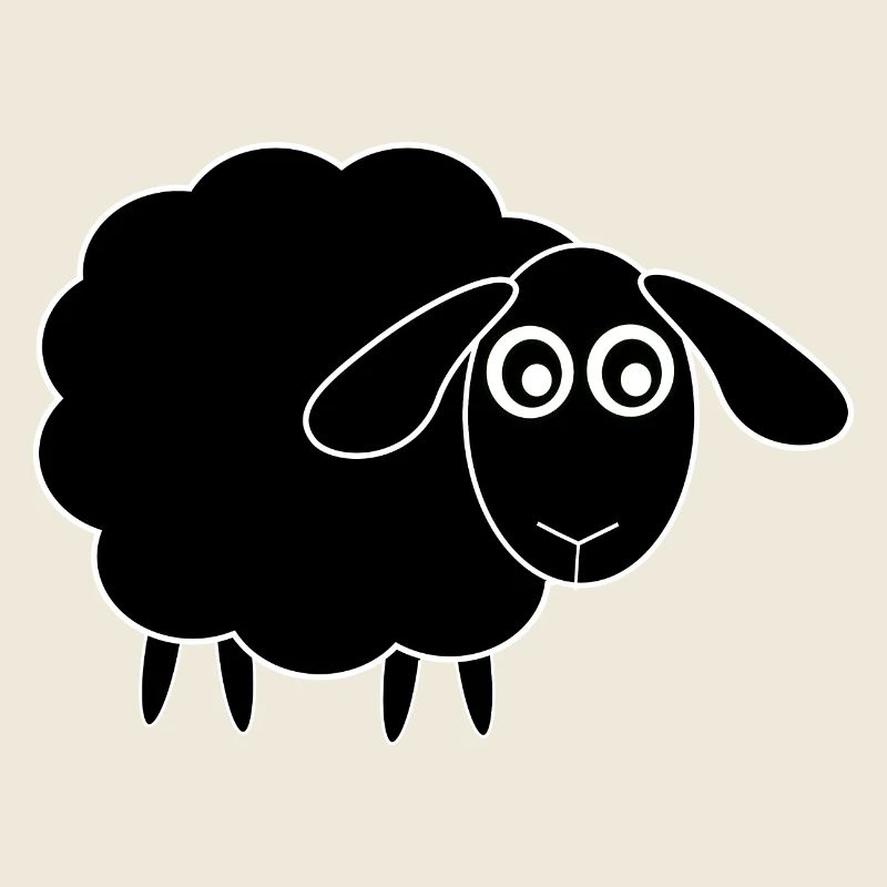 schwarzes Schaf Schäfchen
