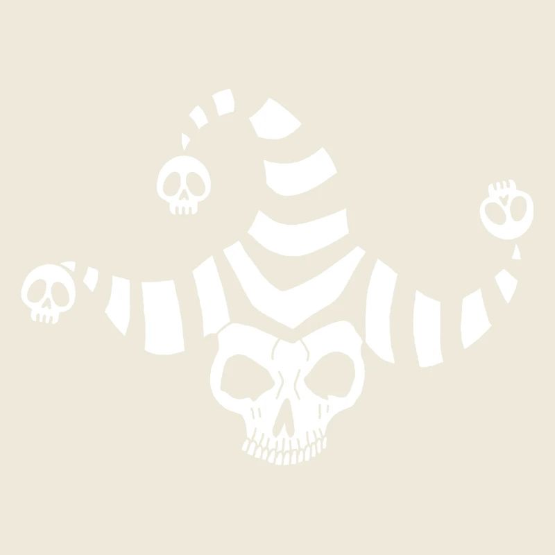 Crâne de bouffon blanc