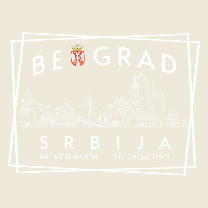 Belgrade Skyline Serbie avec GPS