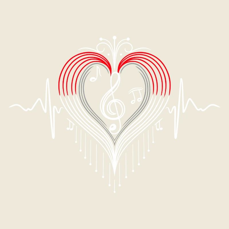 Heartbeat Music Heart Pulse Notes