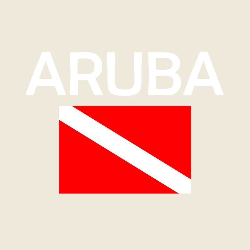Aruba Diver Down Flag - Scuba - Diving - Tauchen