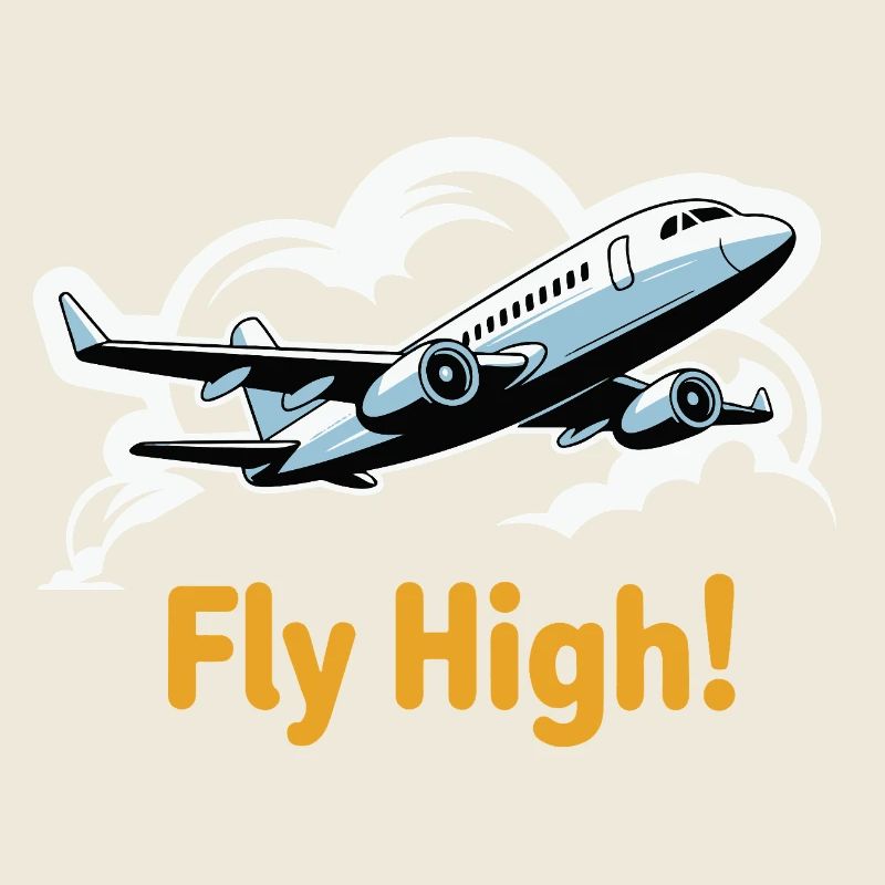 Jet dans le ciel illustration voler haut