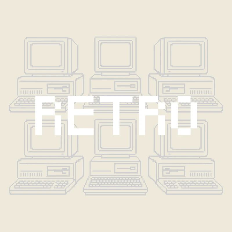 Retro Computer Grid Techno