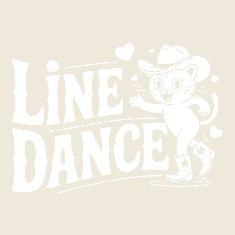 Line Dance Katze Silhouette