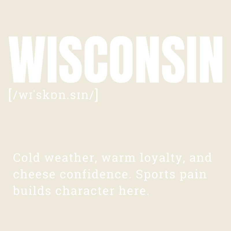 Wisconsin Blockschrift Stil