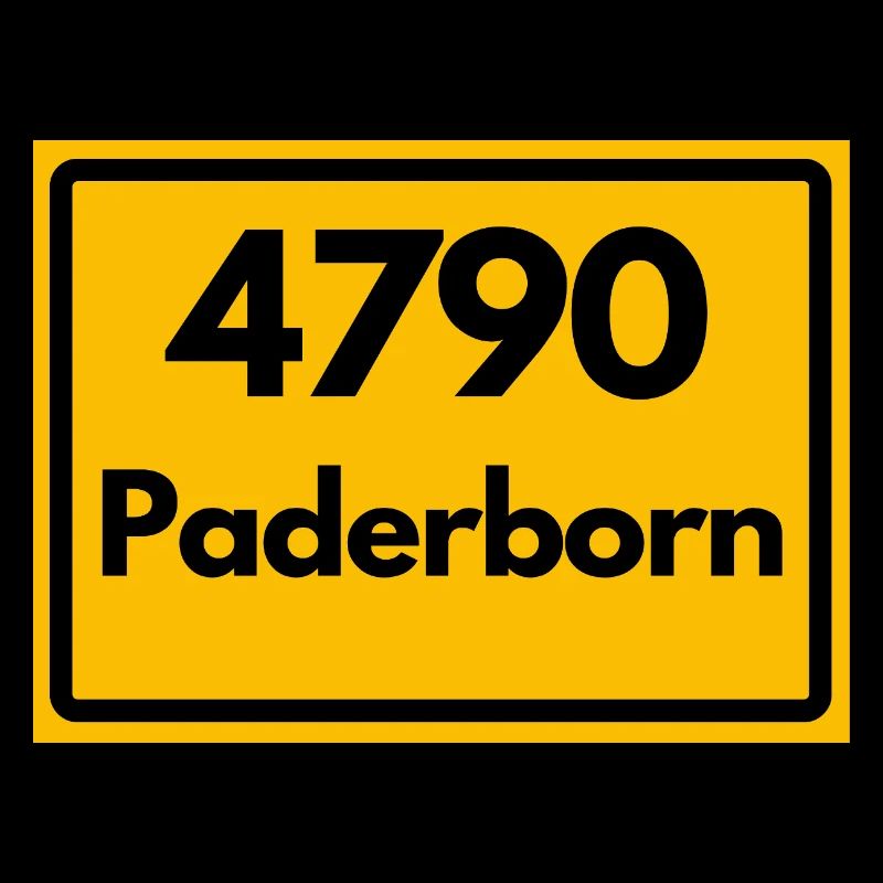 ALTE POSTLEITZAHL PLZ RETRO 4790 PADERBORN