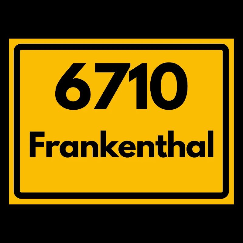 ALTE POSTLEITZAHL PLZ RETRO 6710 FRANKENTHAL RP