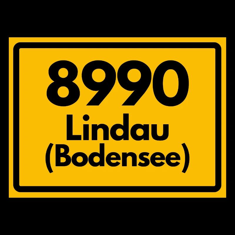 ALTE POSTLEITZAHL PLZ RETRO 8990 LINDAU BODENSEE