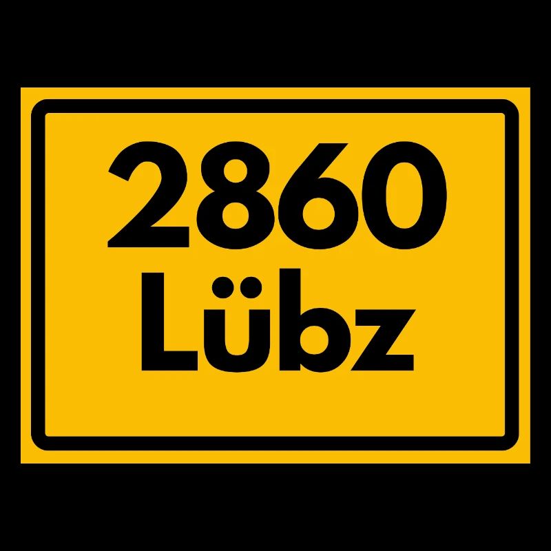 ALTE POSTLEITZAHL PLZ RETRO 2860 LÜBZ HEIMATSTOLZ 