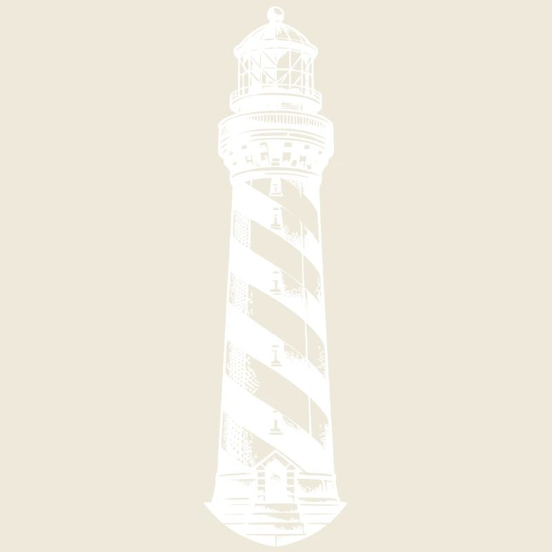 Phare côtier à rayures obliques