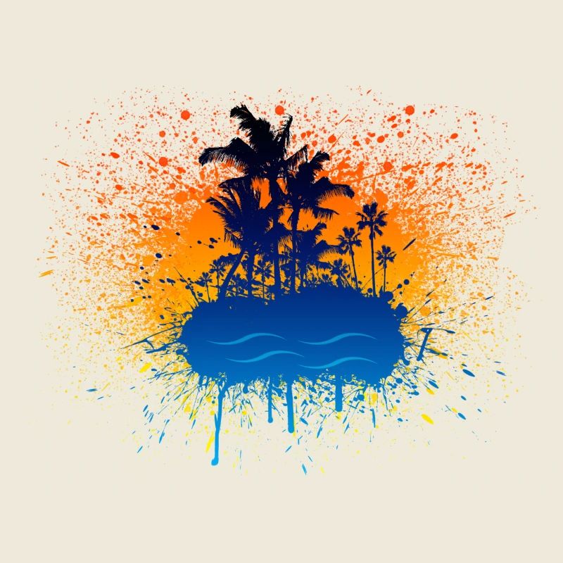 Graffiti-Insel