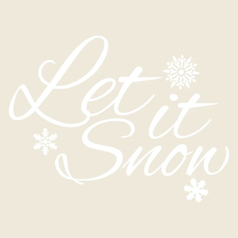 Let it Snow - The winter design with snowflakes