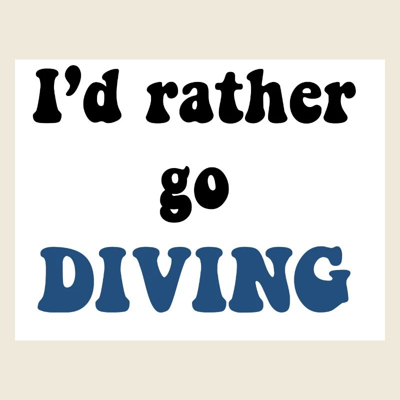 Autocollant Diving Diver
