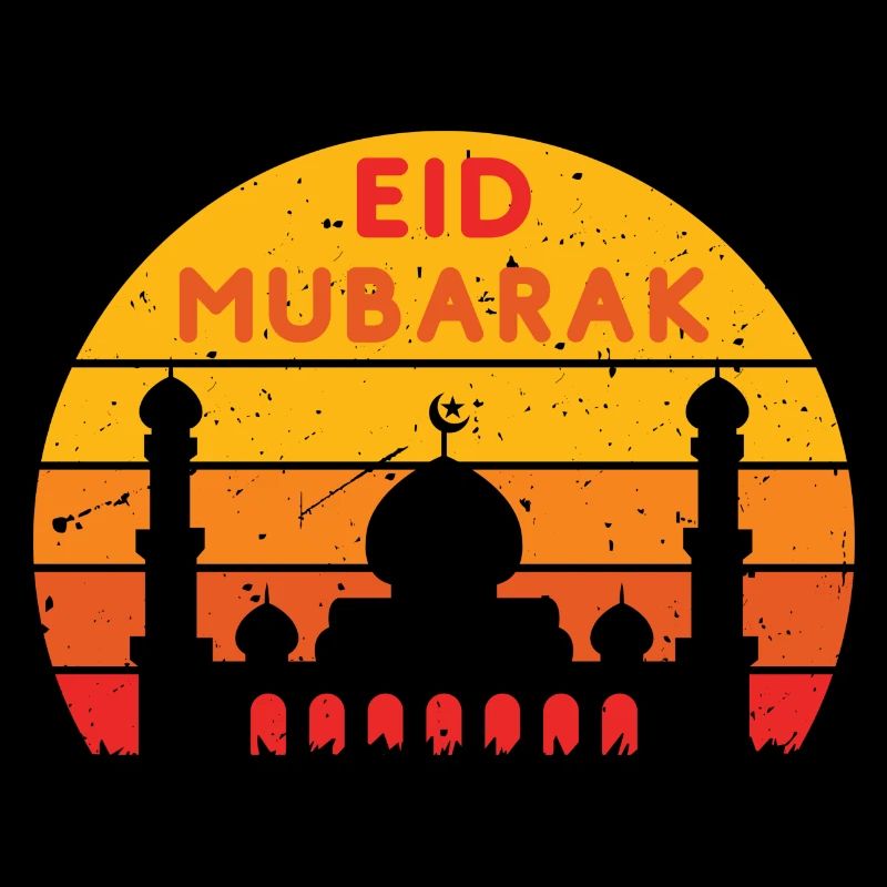 Ramadan Eid Mubarak Sunset Colors