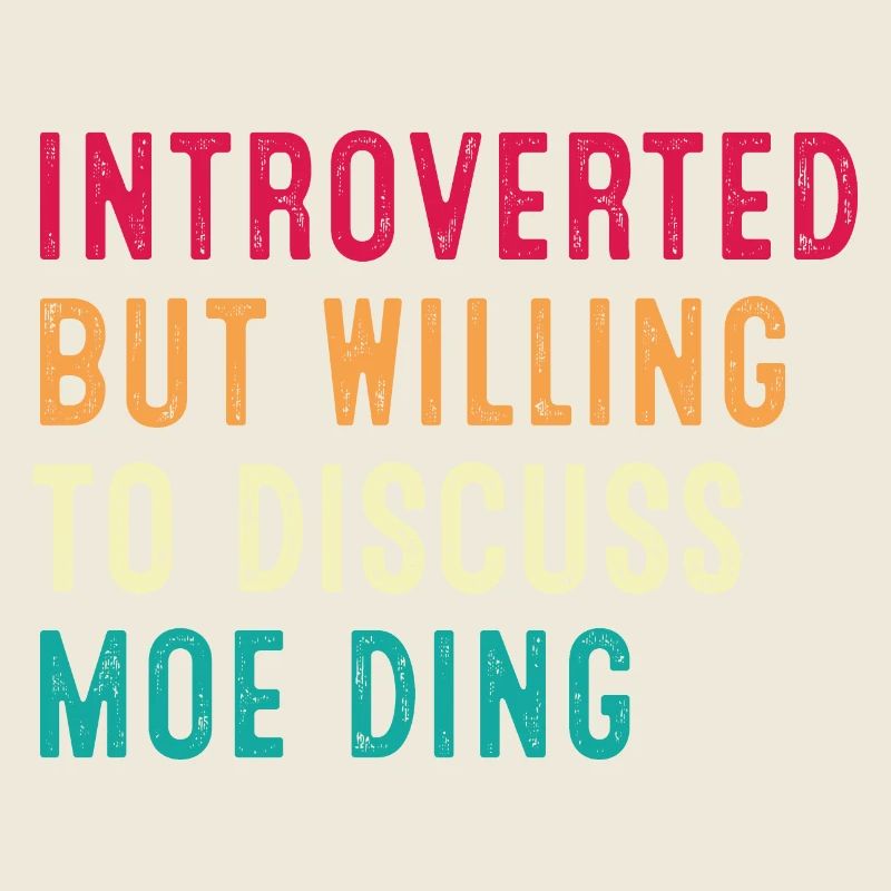 Introverted But Willing To Discuss Moo Deng Retro