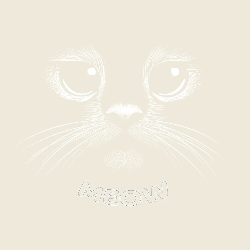 Mignon visage de chat - MIAOU