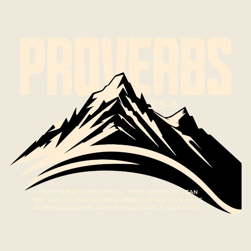 Proverbes 3 5 6 Faites confiance à M. Berg Foi