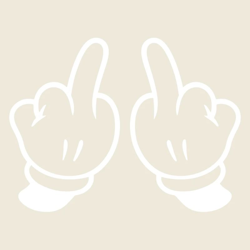 Mittelfinger Hand Frech