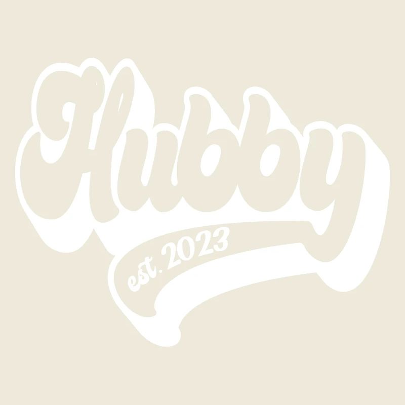 Hubby Est. 2023 Engagement Wedding Gift For Groom