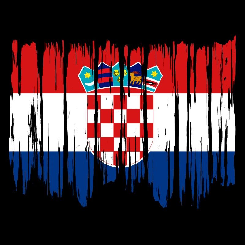 Drapeau de la Croatie Adriatique Zagreb Drapeau croate