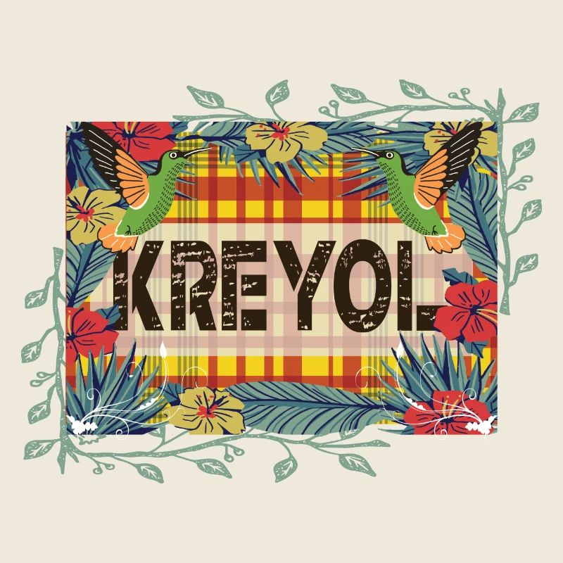 Schöne Geschenkidee KREYOL ODER KREOLISCHE Madras