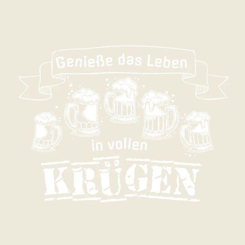 Profitez de la vie dans des chopes pleines de dictons de bière