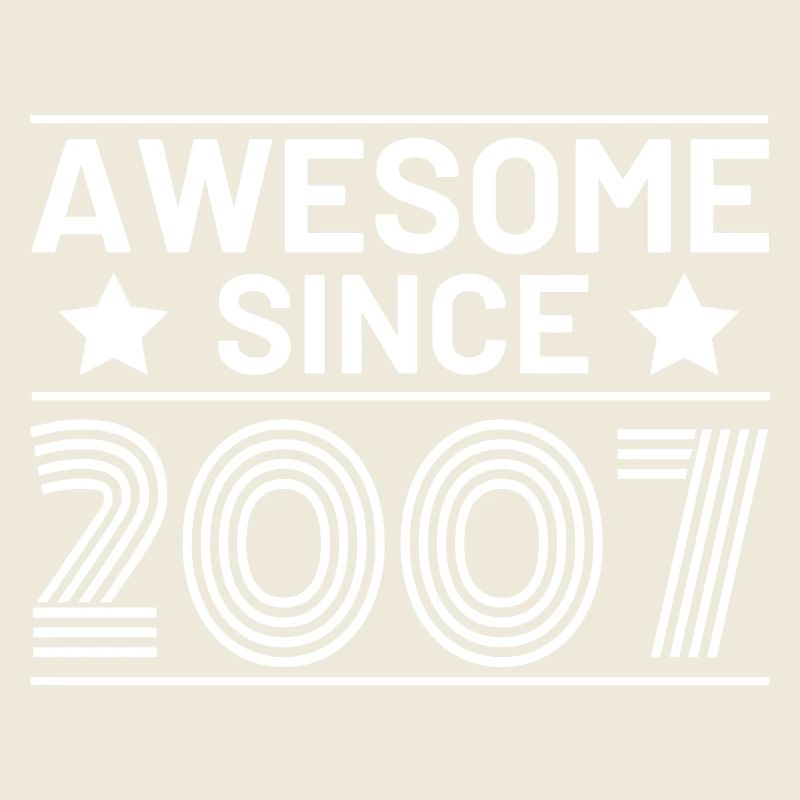 Birthday Retro Awesome since 2007