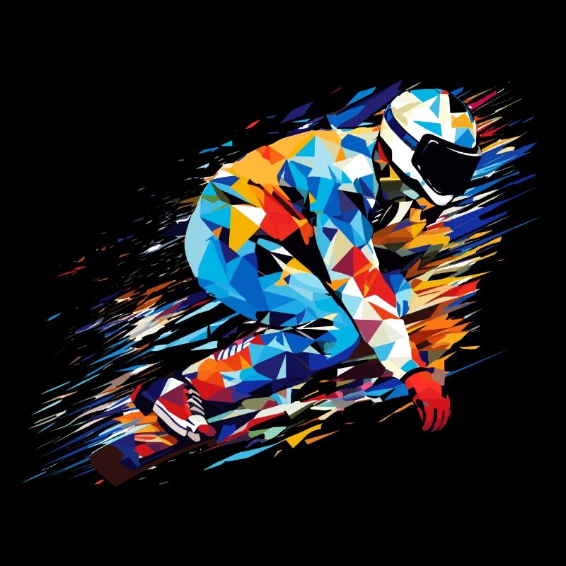 Snowboard Sport Game Champion Competition Abstract